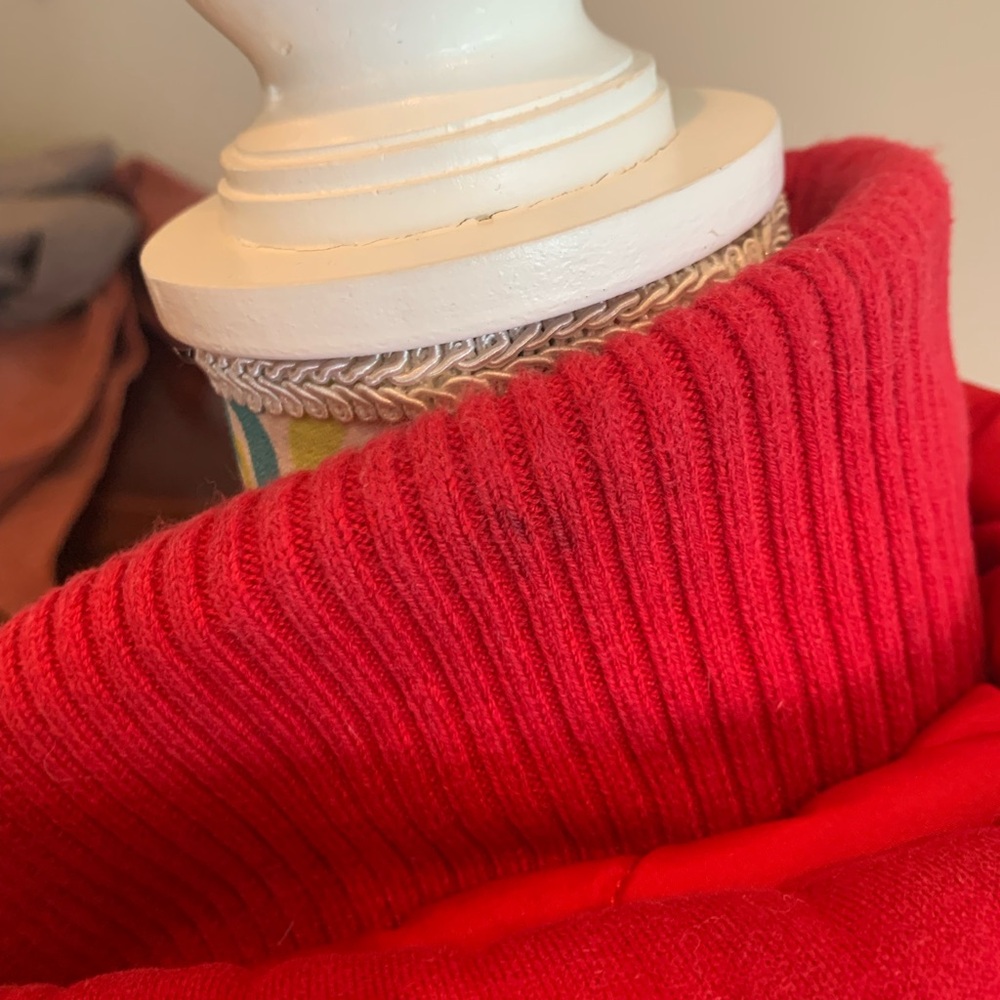 Abercrombie & Fitch Red Quilted Double Zipper Hoodie/Jacket - Picture 10 of 10